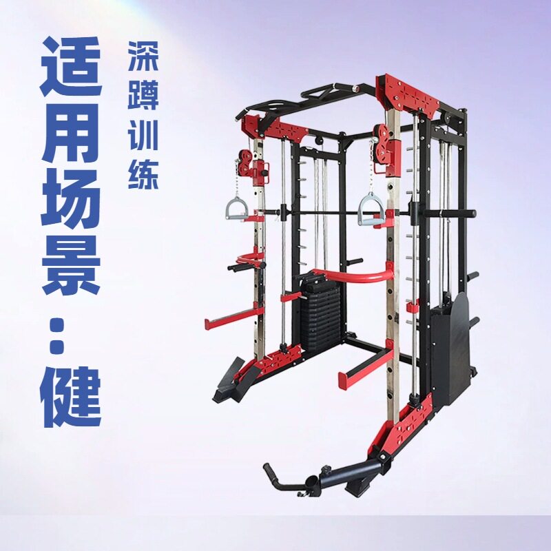 家用健身房多功能框式深蹲架小飞鸟训练多功能组合训练器