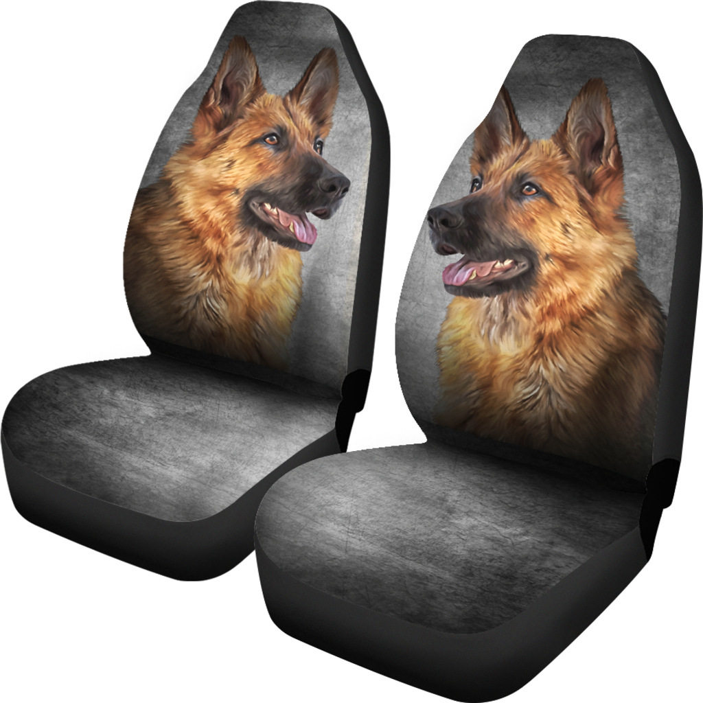 简单动物小汽车通用坐垫套