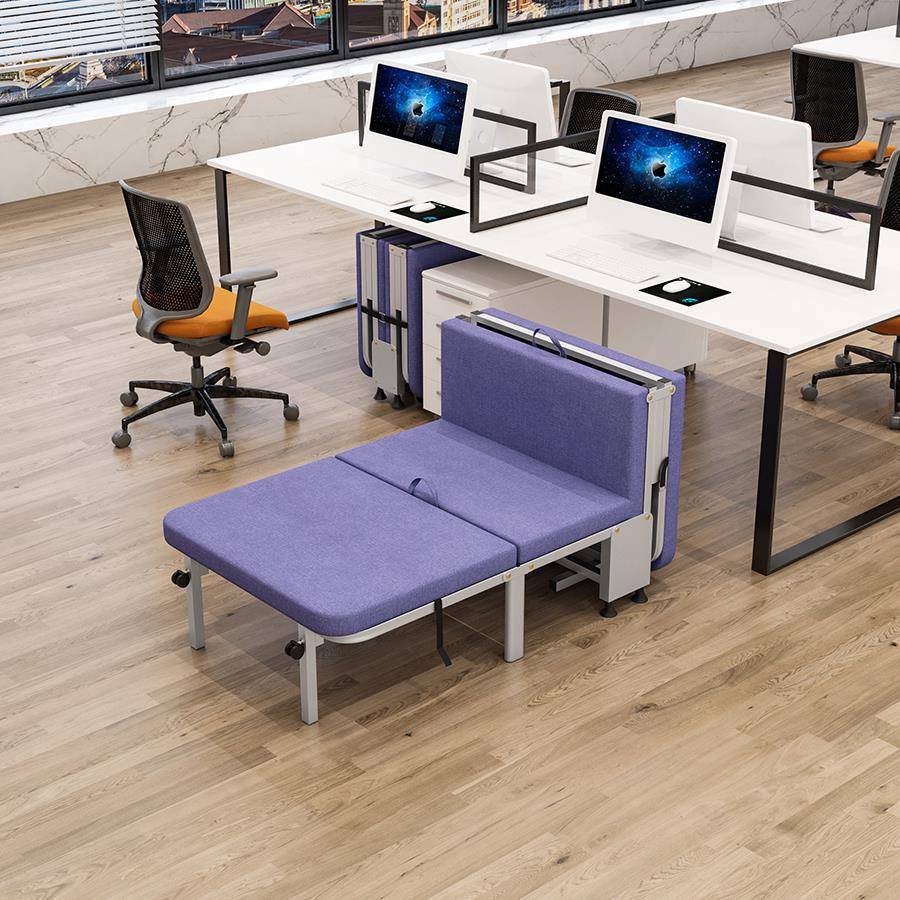 折叠床单四人午休床办公便携午折床简易成厚人儿童睡薄F97S6M6S垫