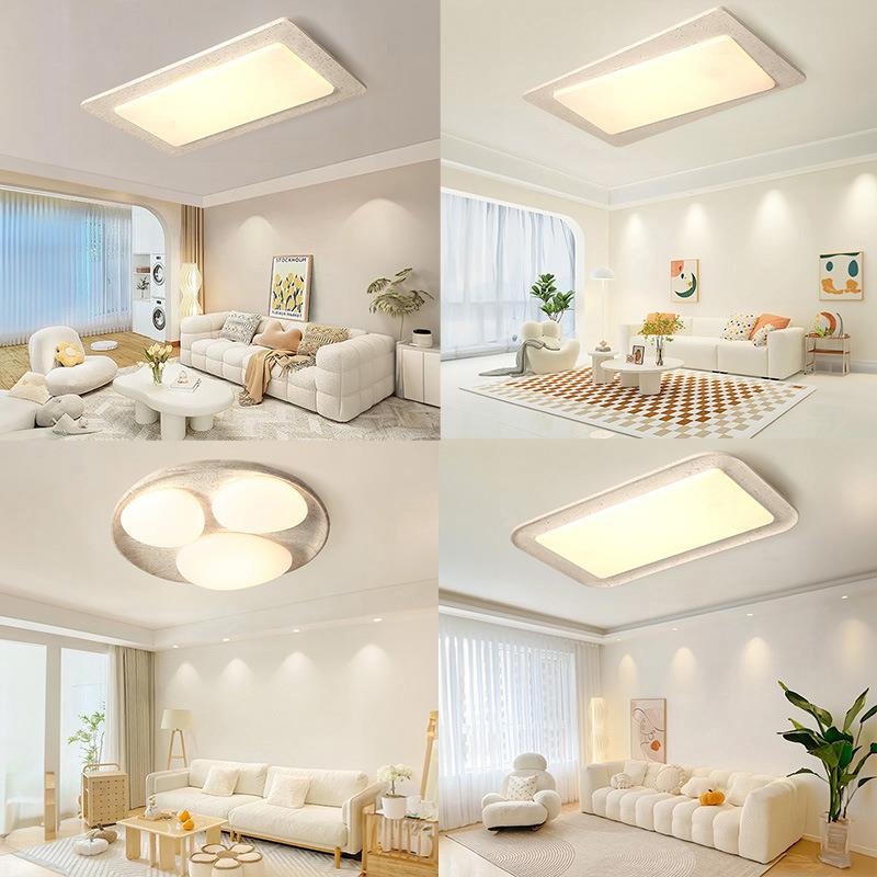 日式诧寂风卧室吸顶灯古主卧童书房儿房款2025年新房间中黄洞石吸