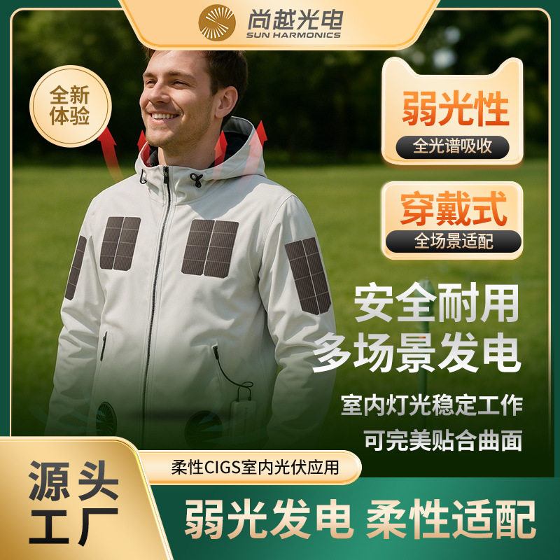 0.75W弱光型柔性可弯光伏板