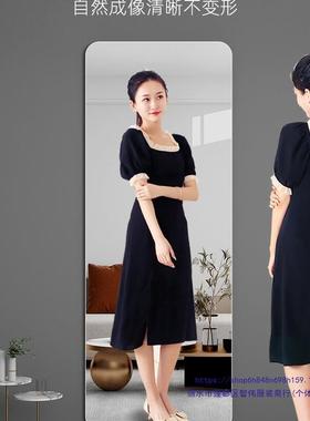 玻KTL璃镜子贴自粘全身衣穿衣镜家用清贴在墙上的不变形墙真实高