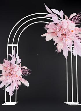 排真花装GMH2409A饰装品跨仿境拱门饰花路引迎宾花水牌花粉色婚礼