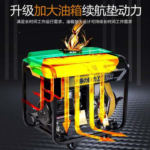 柴油发电机3KW5W8KW10KW15KK三2YT3800E0KW伊藤动力户外应急移动