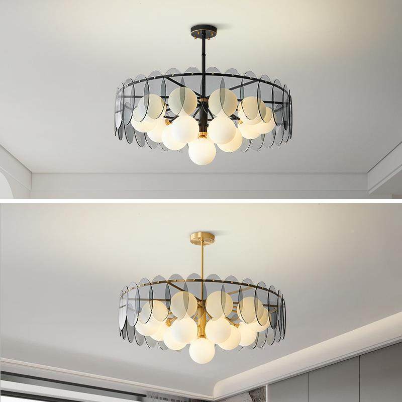 全铜书轻奢灯厅泡泡魔豆卧249室吊灯护眼儿童房房客吊灯中山古镇