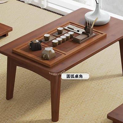 飘窗小桌子可折叠炕桌家用榻榻米非实木茶几床上学习吃饭矮飘窗桌