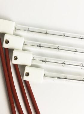 透明石英加热灯管1.风3KW500MM暖机干燥加热灯半红3W130050外线镀