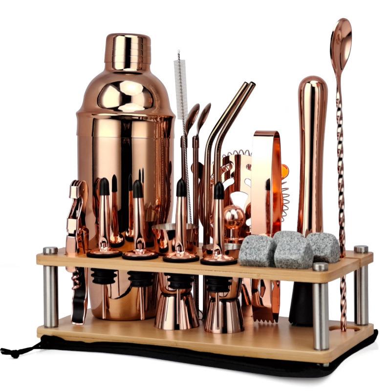 花岗锈岩调酒器鸡尾摇壶调3酒工CG1068ZM具套装2件套不钢可拆卸酒