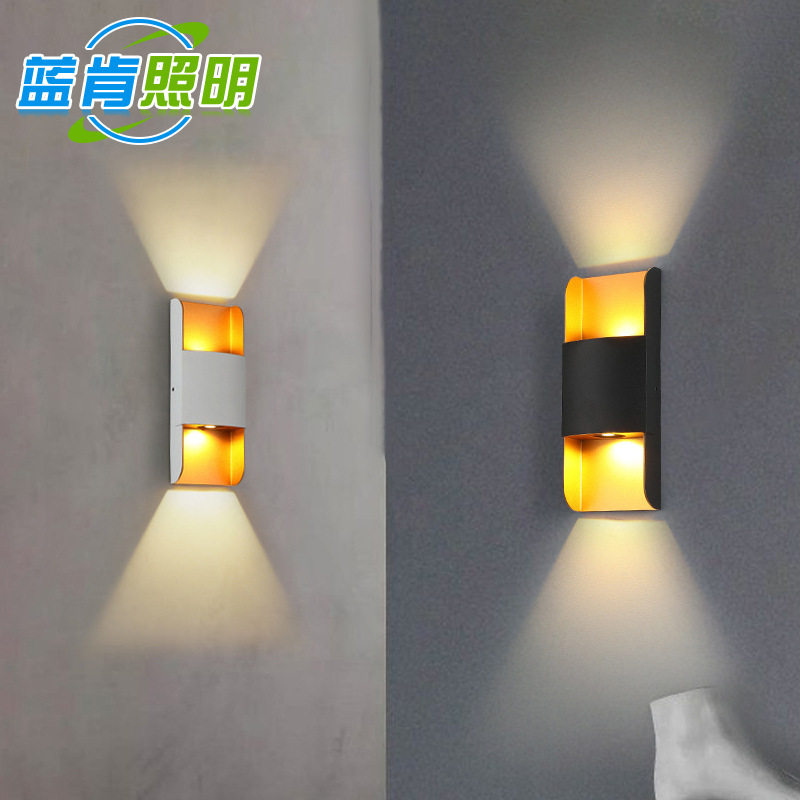 跨境新品LED户外壁灯创意别墅外墙庭院防水壁灯简约卧室过道灯具