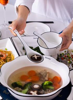 新款过年圆桌扇菜形盘子盘用网红陶瓷团圆拼盘餐家具组合碗URK碟