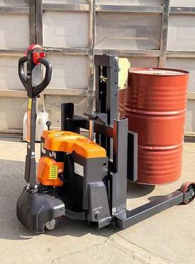 普尔PRR夫非标电油动桶车高车自动倒料车半电动油桶堆翻转搬车北