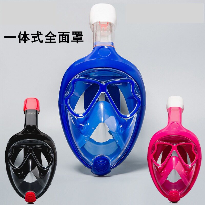 169可配近视玻璃全面罩全干式潜水镜面罩浮潜装备男女成人潜水面