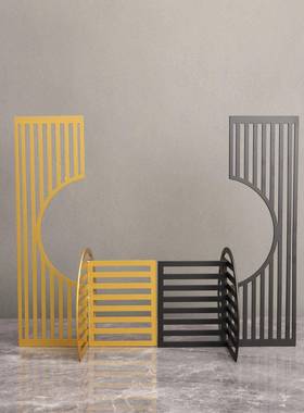 新中式金屏风柜板房售楼部B1244属卧室书房客厅餐厅电视桌样面玄