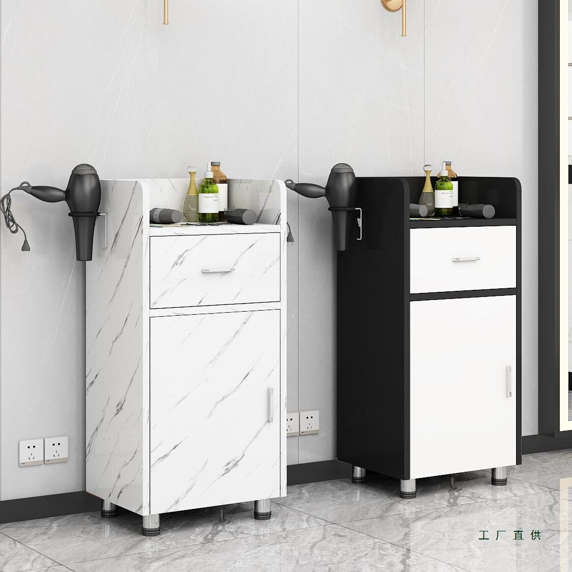 发廊专用木质工具柜储物柜