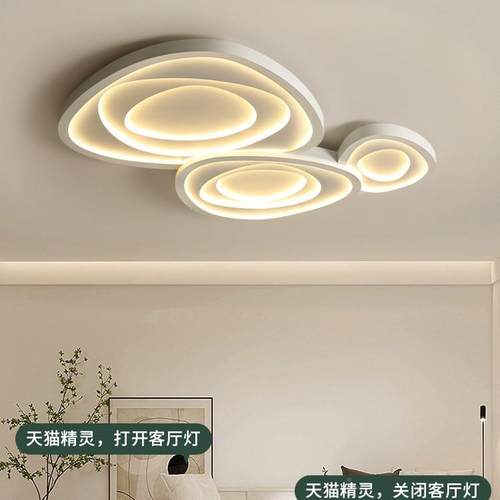 极简客厅灯创意玫花组led吸顶灯灯简合约现代35大气轻瑰奢卧室主