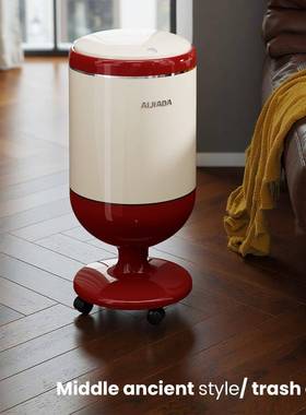 客AJD20252垃圾桶专用家盖用2025新款厅高颜值弹式可移动容大量免