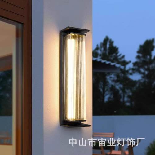 院户外太ZY-88002阳能壁灯简约现代室外庭阳台灯别墅大门外柱防水