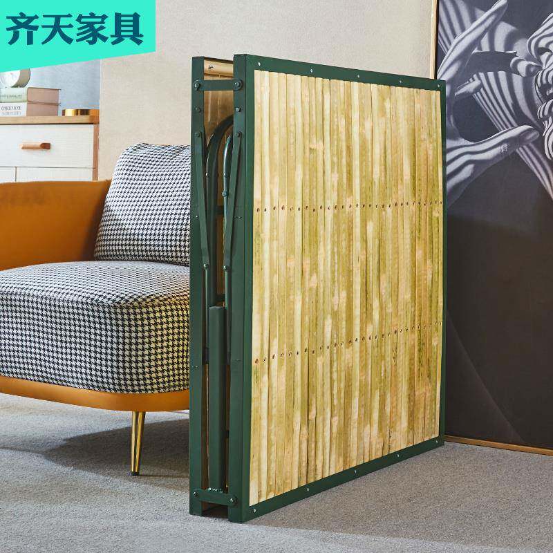 条竹竹板可折叠单人床.米简易
