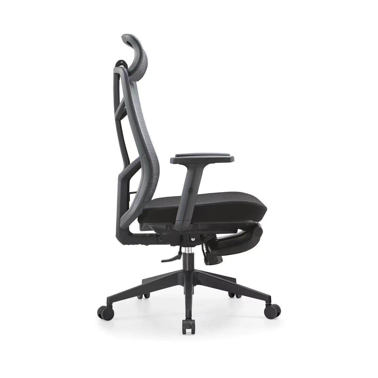 靠人体工学办公ETT椅午休办公室电椅久坐舒适透气背降转升椅带脑