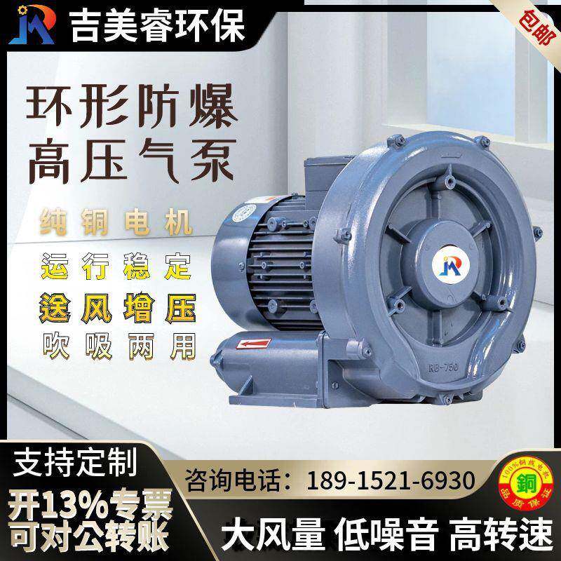 RB-220环形0高压鼓风机150W塑胶设液体灌装ZGY备耐高温高压旋涡气