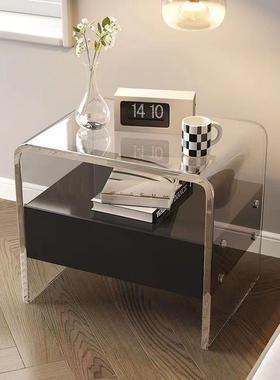 网红亚克小力JWP床头柜轻现代约迷你极简简卧室型悬浮床边柜奢收