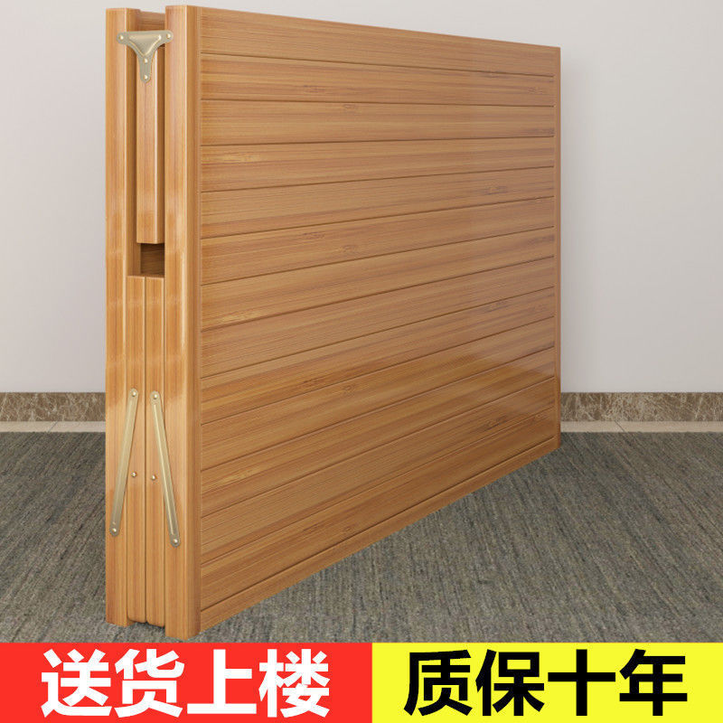 老式竹木折叠凉床出租房
