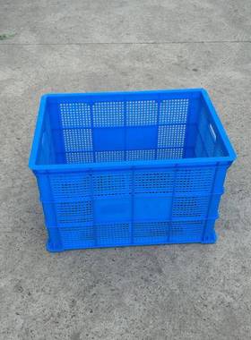 厂蓝色75零部件胶框蔬菜基地塑筐销水5果框子物QNH流筐周料转箱