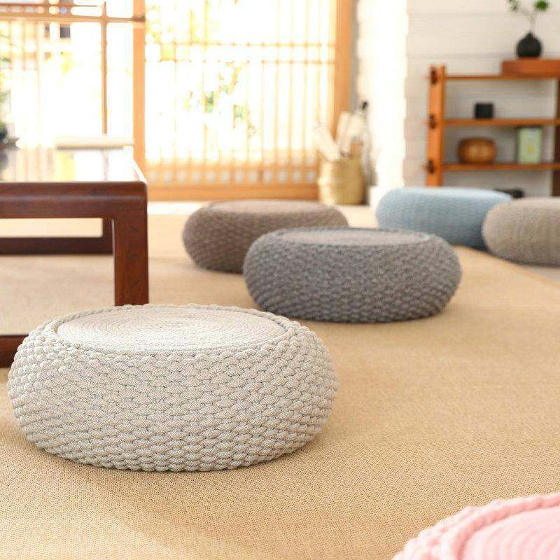 日式蒲团榻榻米藤坐垫懒人坐墩子WB001加厚茶室阳打子坐禅台修垫