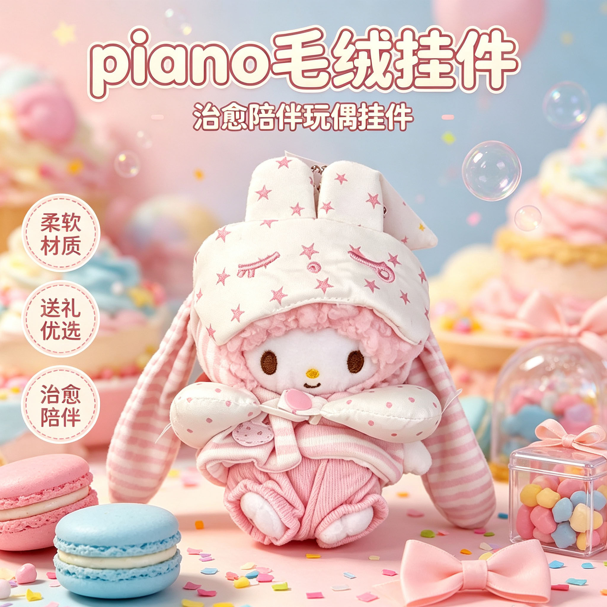 小羊piano玩偶挂件毛绒挂件礼物