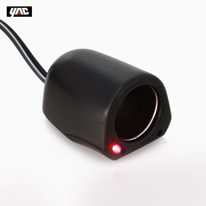 yac车载点烟器插头延长线电源母座转接头12v汽车用品2m加长线充电