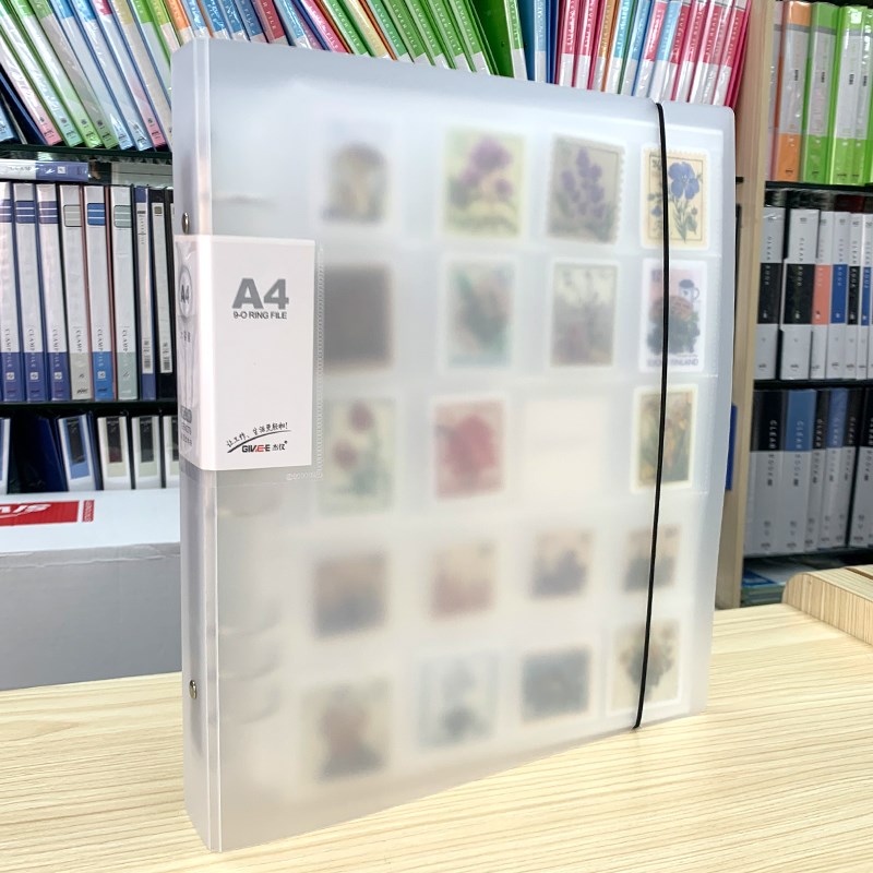 A4-9孔5*5CM20格大容量透明活页册小卡片样品硬币邮票集邮收藏夹