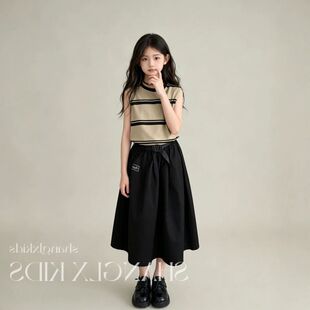 2026超火女童装套装轻奢小众高端韩系穿搭初中生夏天时尚洋气时髦