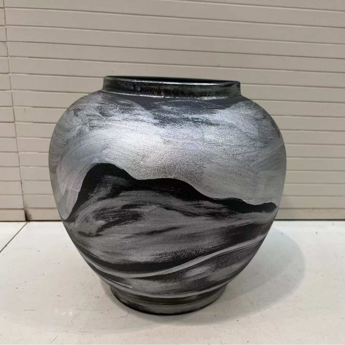新中式花瓶摆件客厅插花角几装饰高档玄关电视柜干花陶瓷家居饰品图片