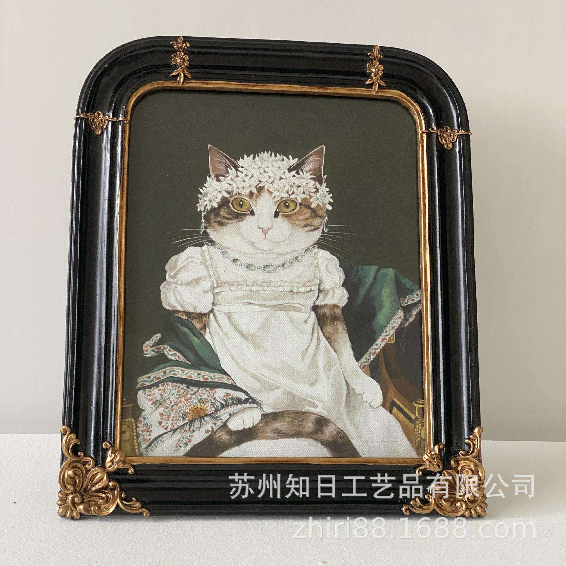法式拱门框雕花树脂相框桌面摆台油画框组合装饰挂画树脂异形相框