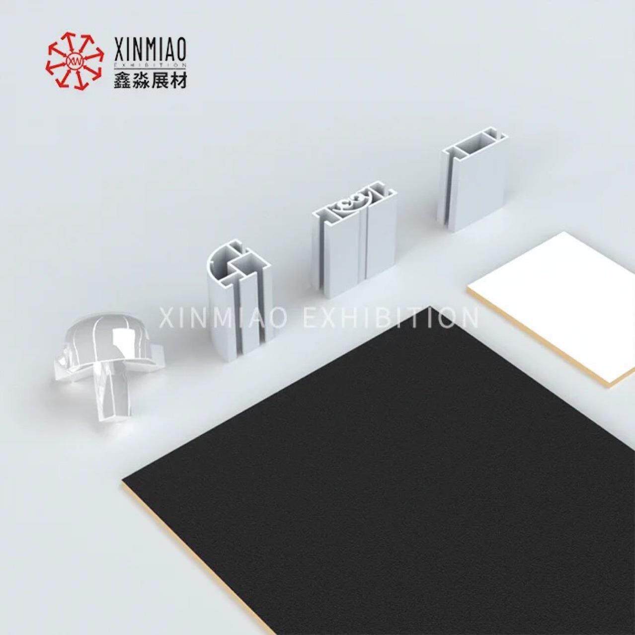 展览展示用折叠款铝合金玻璃展示柜 黑色玻璃展柜精品柜厂家直销