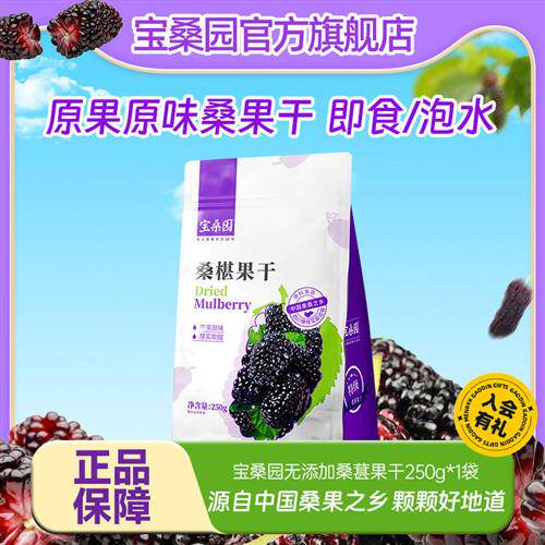 桑葚果干免洗广东农科院研制1袋250g原味