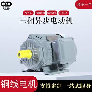 源头厂家三相异步电动机YE3 2国标三相电机0.55W铝壳定制 71M2
