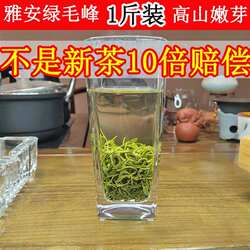 绿茶2025新茶雅安绿毛峰蒙顶甘露洪雅明前雅安名山茶叶绿茶散