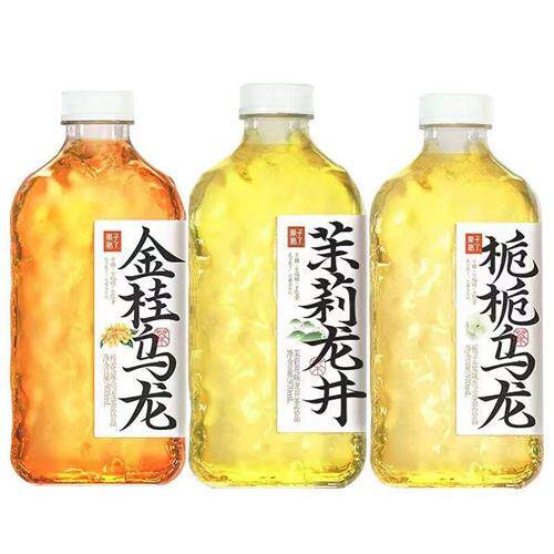 果子熟了栀栀乌龙金桂乌龙茉莉龙井茶无糖茶饮料