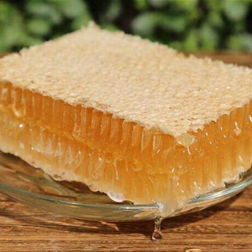蜂巢蜜固体蜂蜜块纯正天然农家自产老峰蜂窝蜜野生嚼着吃盒装500g