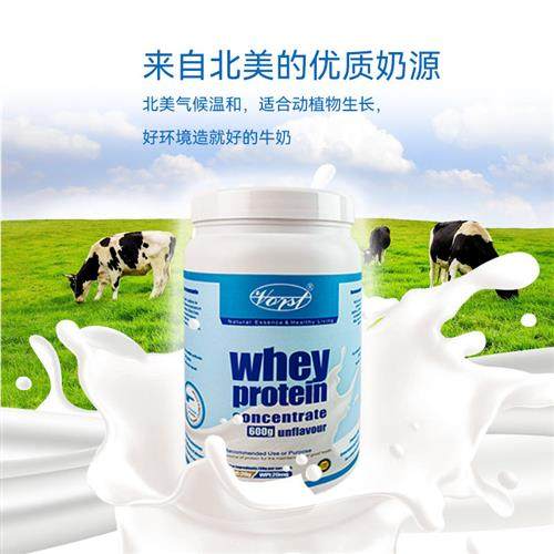进口乳清蛋白粉运动健身营养增肌易吸收无加糖老人600克