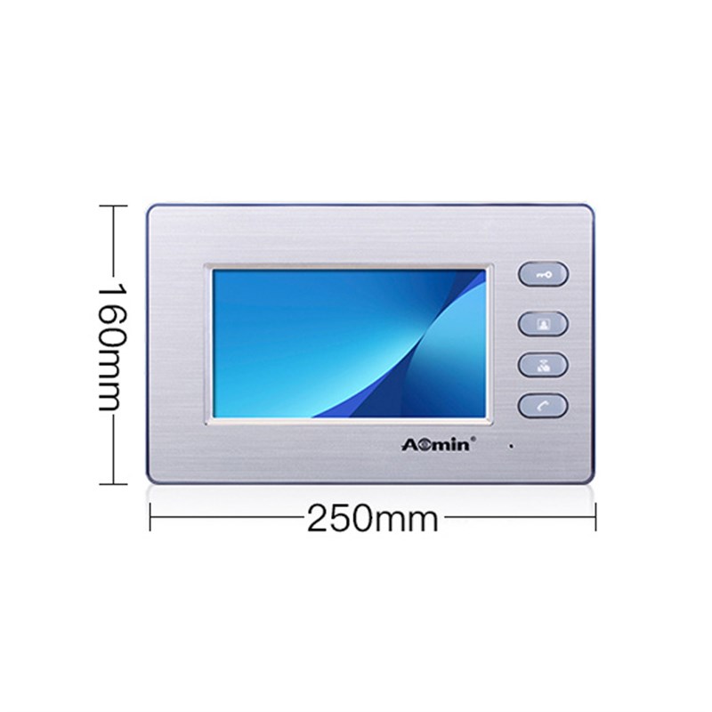 彩色高清楼宇可视对讲门禁室内机呼叫对讲开锁监控分机网线多芯线