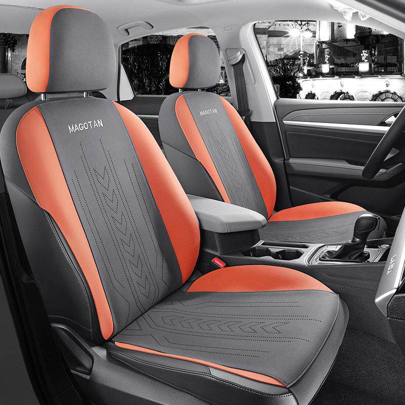 17-2023款大众迈腾专用坐垫半包汽车座垫小蛮腰座椅套翻毛皮座套