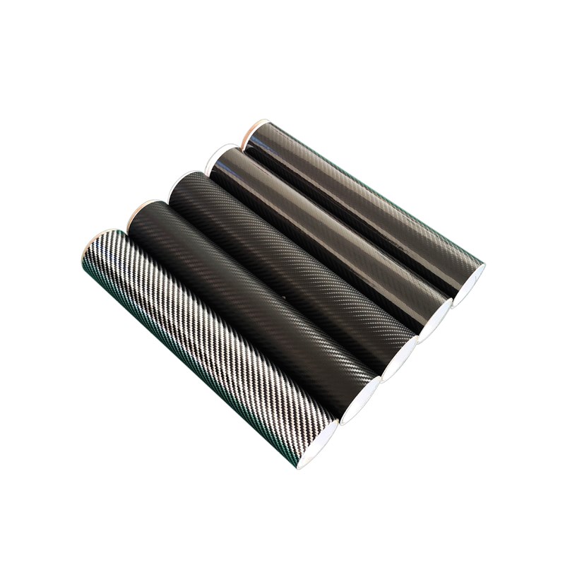 2D碳纤维车贴可分切3D4D自粘斜纹膜5D6D加厚汽车防刮乙烯基贴纸