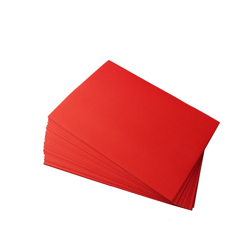 a4大红色色可选彩色激光喷墨铜版a4不干胶打印纸100张背胶书写