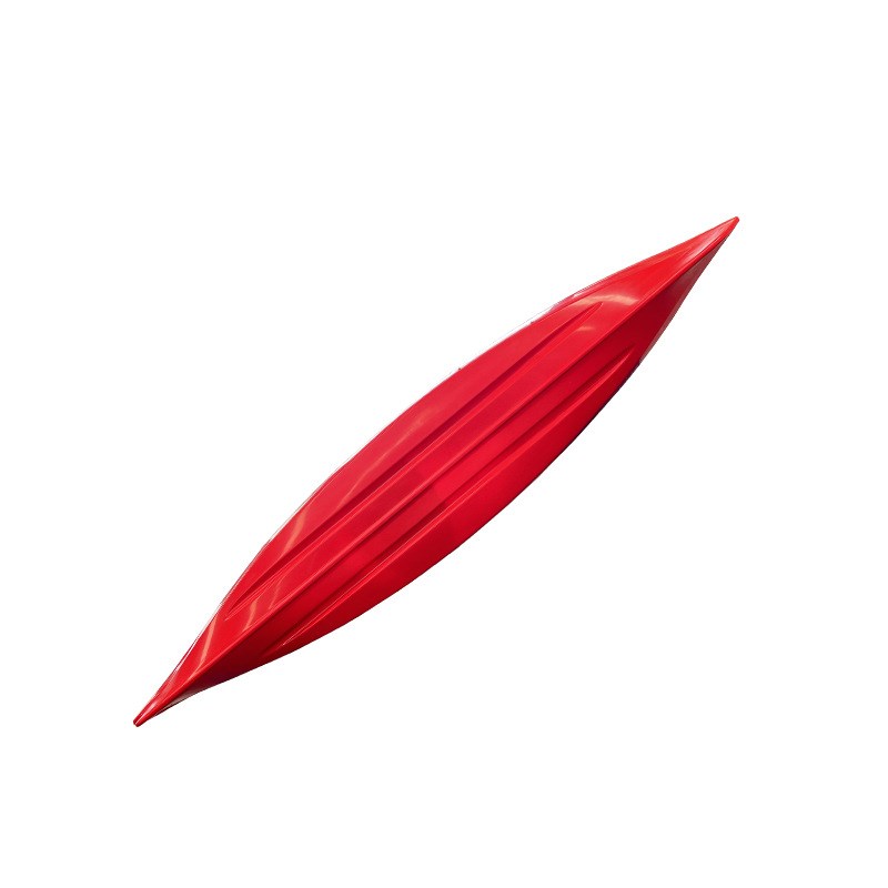 单人座舱式带脚蹬皮划艇PE硬艇赛艇船冲锋舟硬体船带方向舵海洋舟