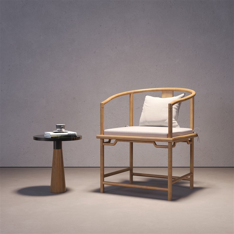 木杨人新中式实木茶桌椅太师椅主人椅官帽椅客椅圈椅各种茶椅