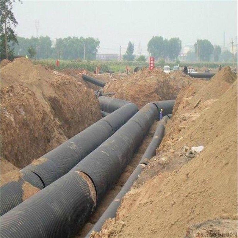 天津京通D400-D2000钢带螺旋波纹管SN8速排排污管排水管山西河北