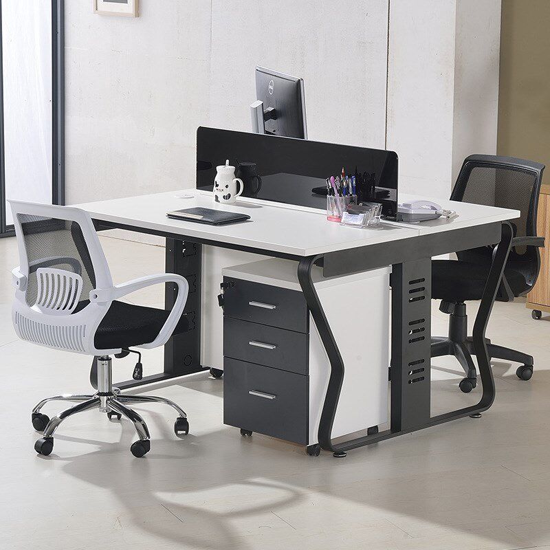 职工办公桌员工桌4人位6员工3屏风工位2职员办公桌椅组合简约现代