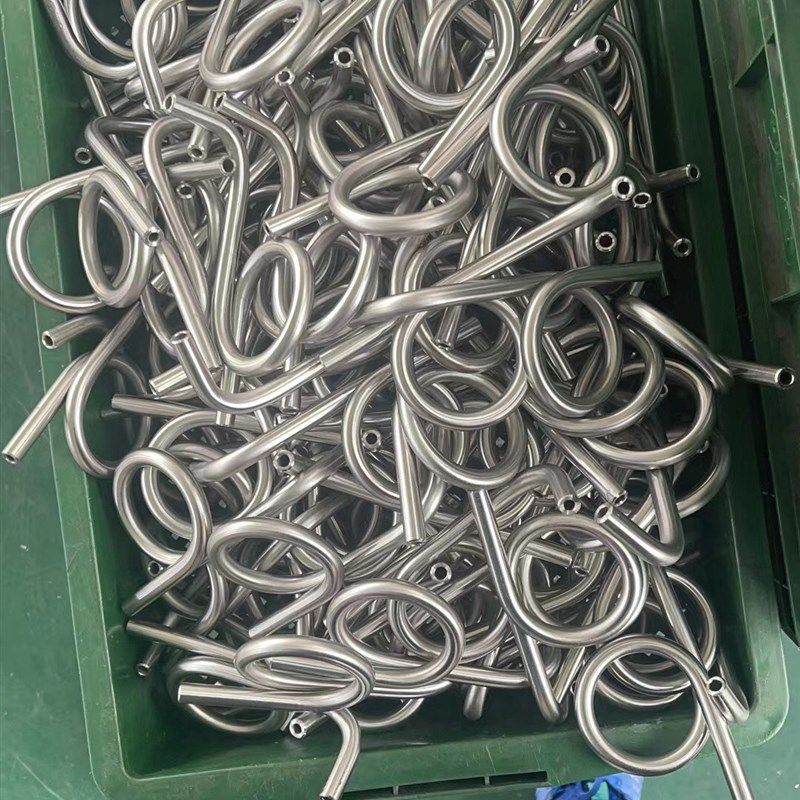 不锈钢304压力表弯高压表弯缓冲管m20*1.5 m14*1.5冷凝圈4分